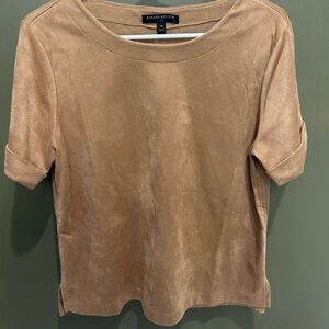 Banana Republic Vegan Suede Top